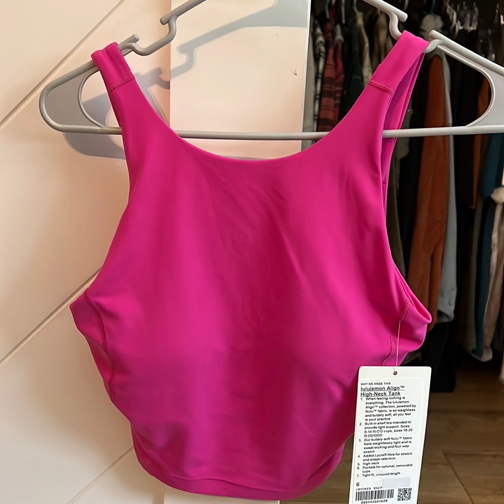 Lulu align high neck tank
